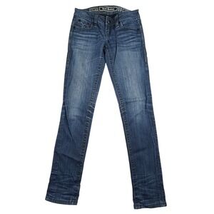 Rock Revival Tara Skinny Jeans 26 Low Rise Stretch Blue Faded